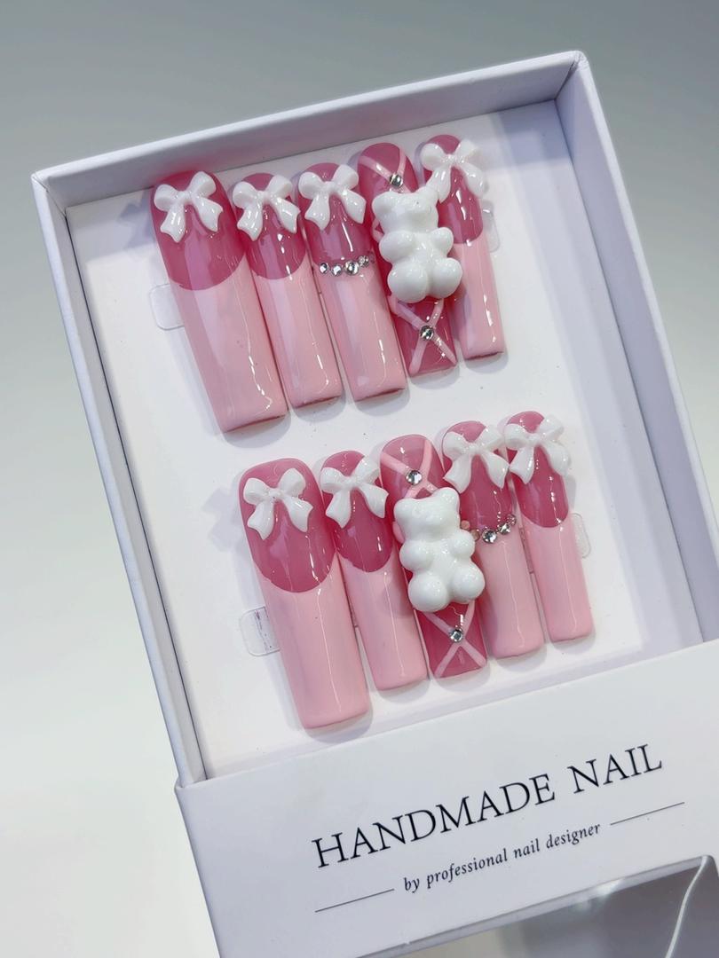 Pink Teddy Bear Set