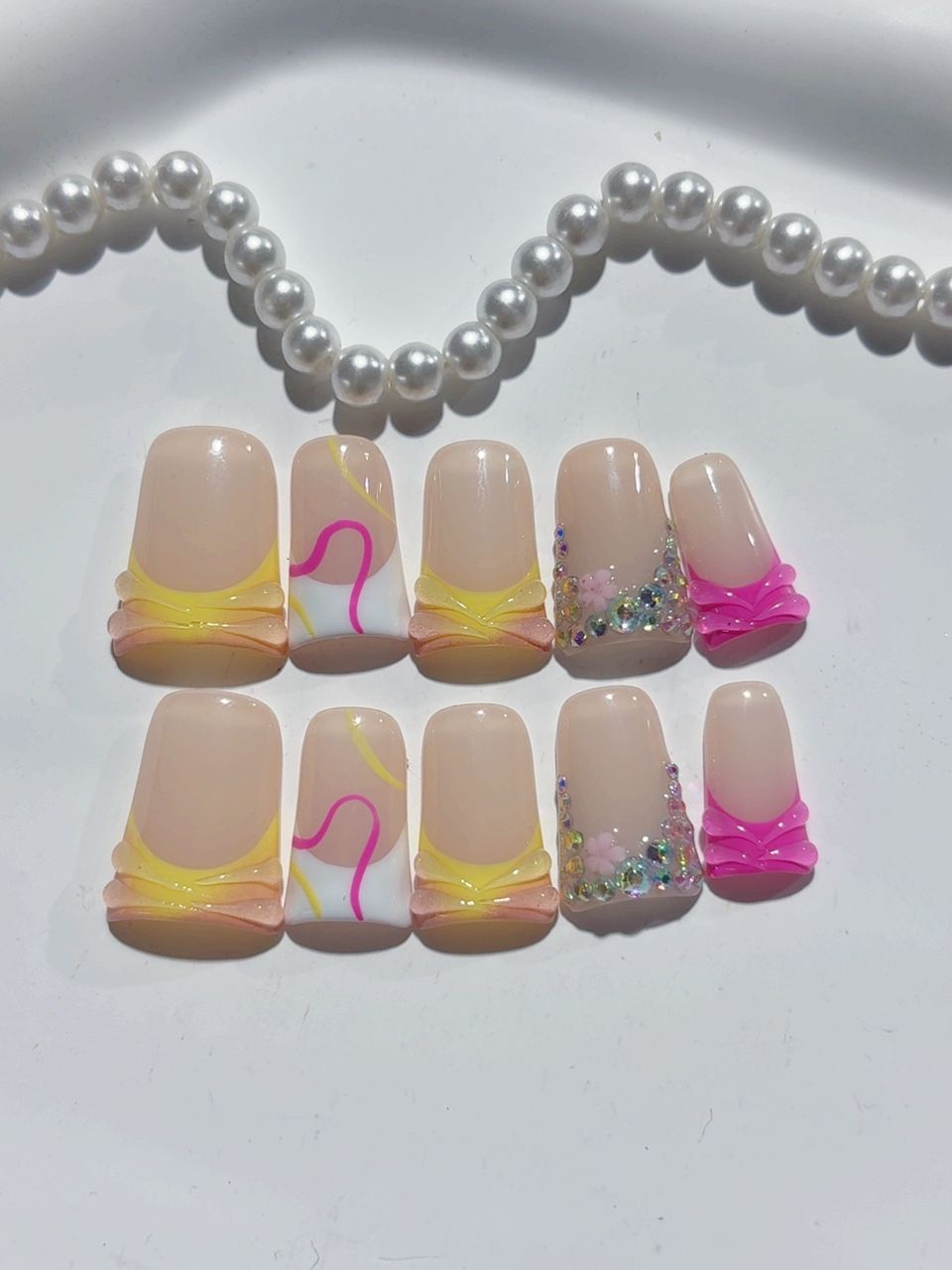 Sunset Drip Nude Set