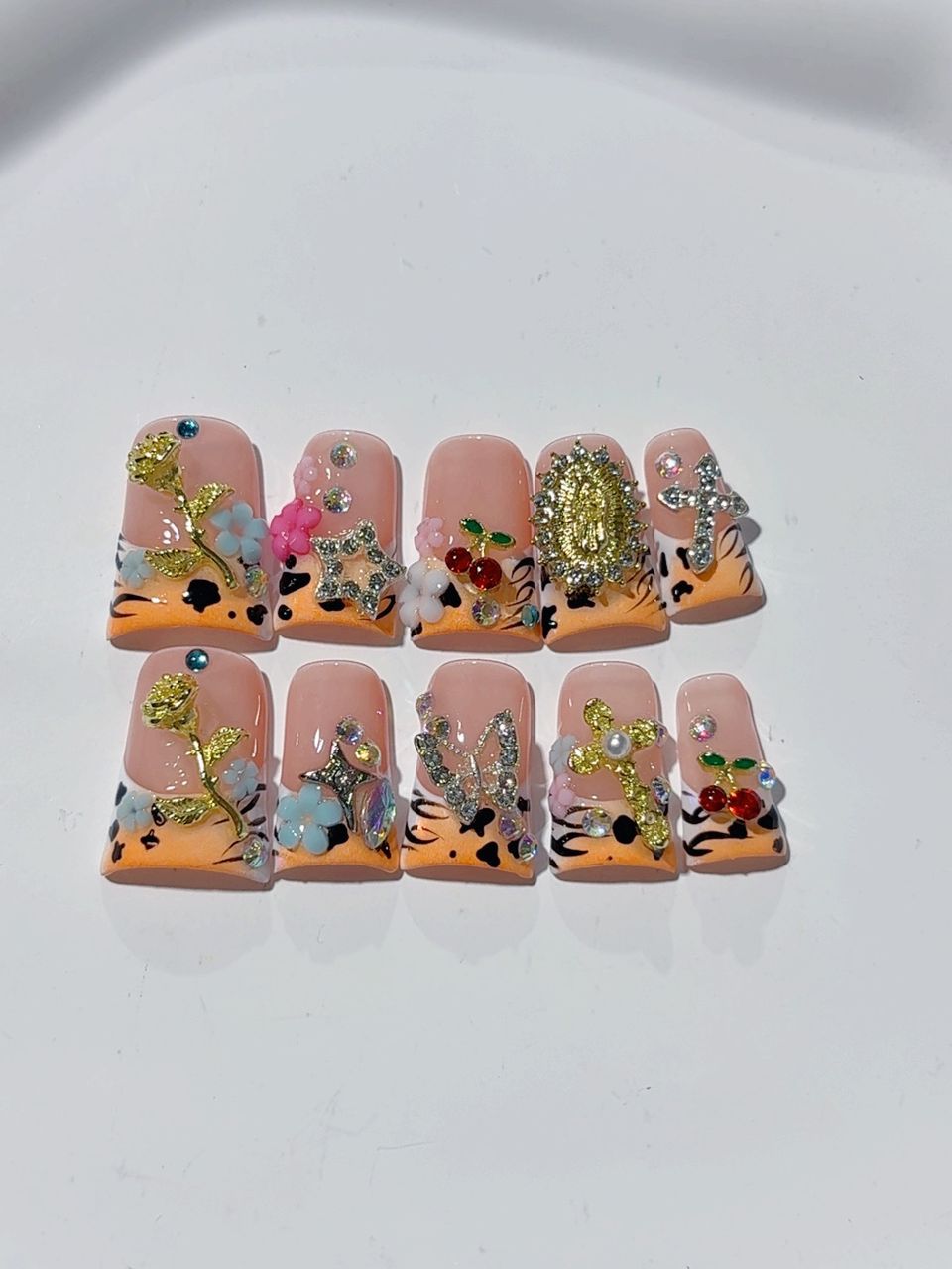 Golden Bloom Floral Set
