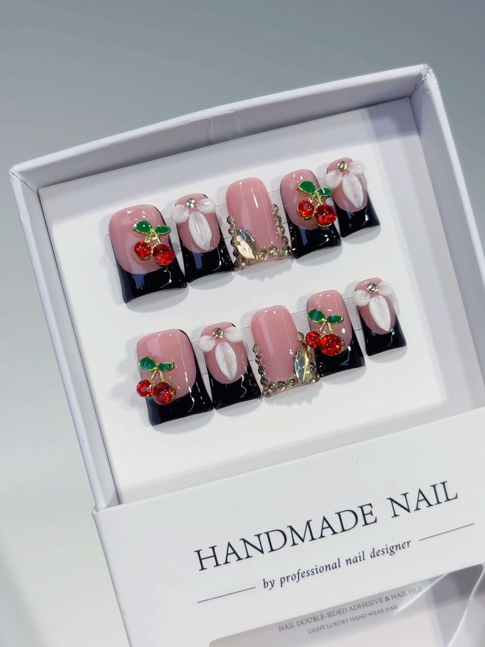 Pink Black Duck Cherry Floral