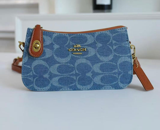 Denim Signature Crossbody Bag